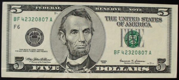 FIRST NEW $5 BILL TO BE SPENT AT PRESIDENT LINCOLN'S COTTAGE ON MARCH 13TH