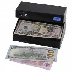 DC-118AB LED Money Detector Currency Checker Uv LED Light Counterfeit Money checking machine Detect Counterfeit Bills