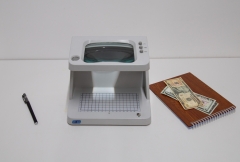 DC-107EW Customizable Counterfeit Money Detector Machine with UV Lamp And Measure note size Counterfeit Money Checker Machine