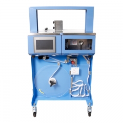 JB-404 PLUS Automatic Bundle Strapping Machine Paper /OPP Tape Banknote Currency Banding Machine Strap Packaging Machine CE Blue