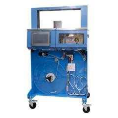 JB-404 PLUS Automatic Bundle Strapping Machine Paper /OPP Tape Banknote Currency Banding Machine Strap Packaging Machine CE Blue