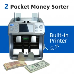 BS-2080G Efficient 2-Pocket Currency Sorter Quick and Accurate Bill Sorting It can Record SN Code 2CIS Detection