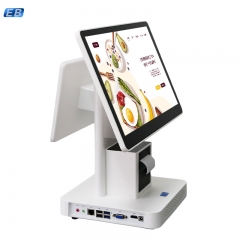 PT-2323P Good Price Dual-Screen POS Terminal with 15.6'' HD Display Built-In Printer Windows 7/10 OS and 64GB SSD