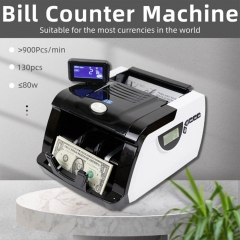LD-6210 Durable Money Counting Machine With LED Color Display Polymer Paper Compatibility Lightweight Office Use Design