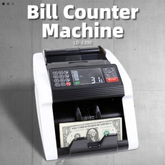 LD-2300 Portable Light Money Counting Machine With TFT Display and Polymer Paper Note Compatibility