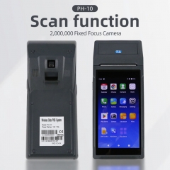 PH-10 Touch Screen Cash Register With 5.5 Inch Display 58mm Printer POS System With Android 8.1 for Retail Restaurant