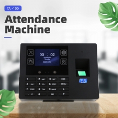 TA-100 Biometric Attendance Machine Face Recognition Palm Vein Fingerprint RFID Card Password Time Clock System with USB