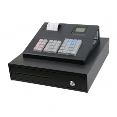 ECR-137 All in One POS Cash Register 2.8 Inch Display Mini Desktop Cashier With 58mm Receipt Printer RS232 USB Port