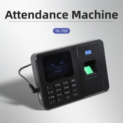 TA-700 Fingerprint Time Attendance Machine Biometric Access Control System 2.4 Inch TFT USB Multi Language Support
