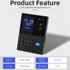 TA-500 Biometric Face Palm Recognition Attendance Machine Time Clock 2.4 Inch TFT Dual Camera Multi Language