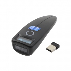 HBS-700B Portable Wireless 2D Barcode Scanner with Screen Bluetooth 2.4G Handheld POS QR Code Reader