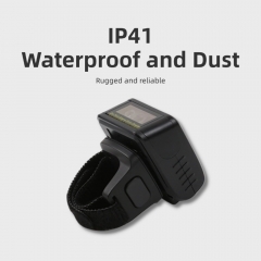 HBS-680 2D Wireless BT Finger Ring Barcode Scanner Portable Mini QR Code Reader for POS Inventory Warehouse