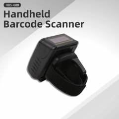 HBS-680 2D Wireless BT Finger Ring Barcode Scanner Portable Mini QR Code Reader for POS Inventory Warehouse