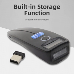 HBS-700B Portable Wireless 2D Barcode Scanner with Screen Bluetooth 2.4G Handheld POS QR Code Reader