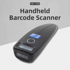 HBS-700B Portable Wireless 2D Barcode Scanner with Screen Bluetooth 2.4G Handheld POS QR Code Reader