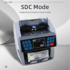 LD-1687 Multi Currency Bill Counter with Serial Number Scanning and Denomination Sorting for Bank and Cash Exchange