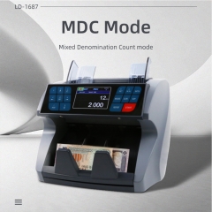 LD-1687 Multi Currency Bill Counter with Serial Number Scanning and Denomination Sorting for Bank and Cash Exchange