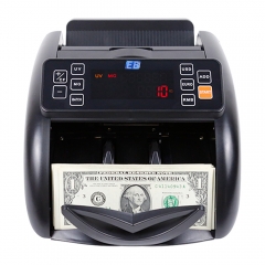 LD-1100 Bill Counter Money Counting Machine with MG Detection Euro Value Counting for Bank Cashier Retail and Office