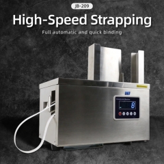 JB-209 Automatic Banknote Banding Machine Microcomputer Controlled Currency Paper Tape & OPP Tape Binding Machine