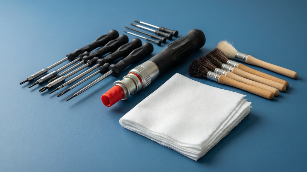 Cash equipment maintenance toolkit