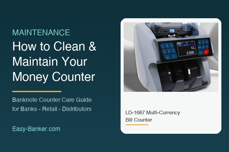 How to Clean and Maintain Your Money Counter: A Daily, Weekly and Quarterly Care Guide
