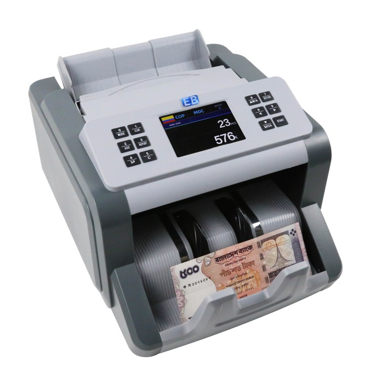 LD-1910 mixed value money counter with 1+1 CIS, UV and MG detection - Easy-Banker