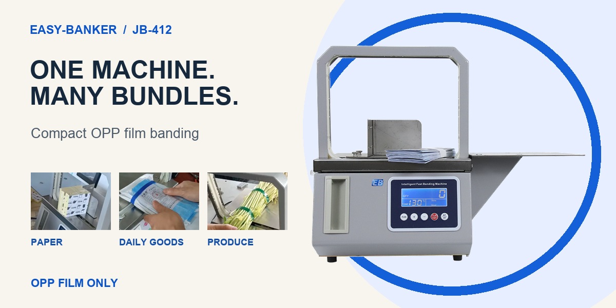 JB-412 Compact OPP Film Banding Machine: Small Footprint, Big Possibilities