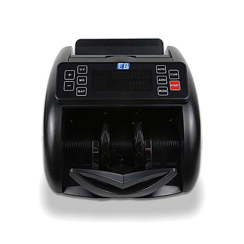 LD-1000 back feeding banknote counter on white background