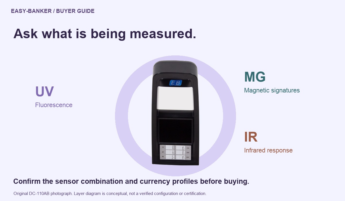 DC-110AB IR money detector compact counterfeit checker