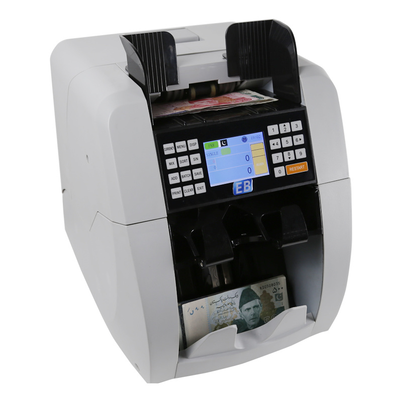 BS-8800 two-pocket banknote sorter with serial number capture and magnetic signature detection
