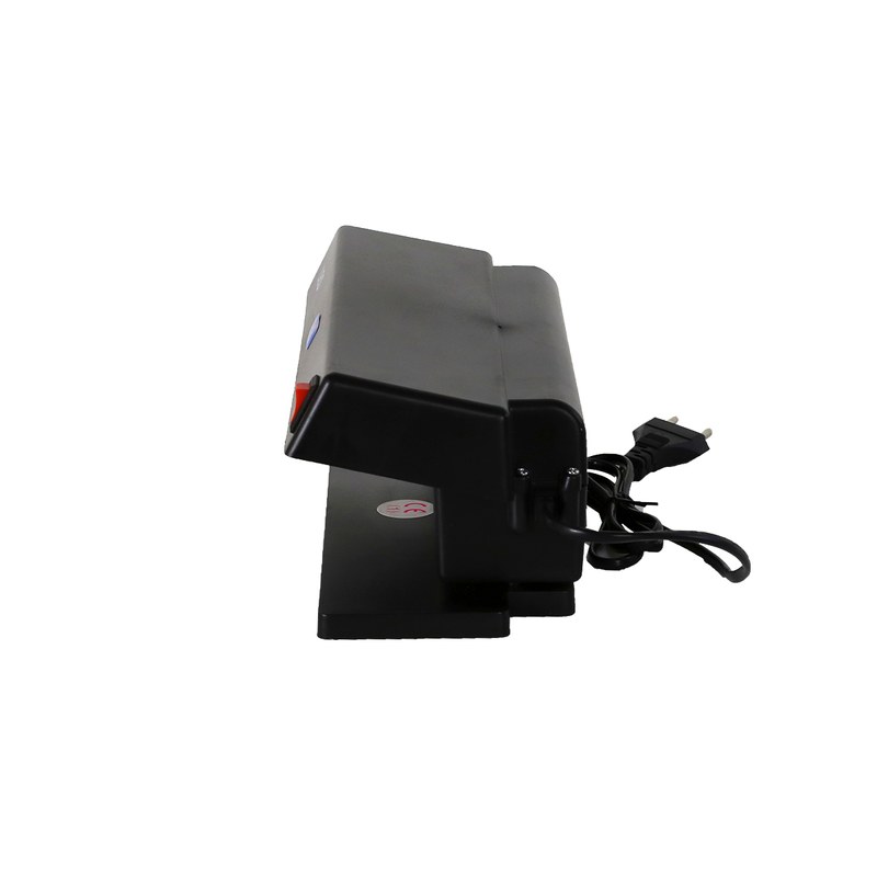 DC-2028 desk UV banknote detector lamp with white LED side light on white background