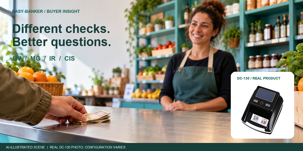 UV, MG, IR or CIS? How Banknote Detection Technologies Differ and What Your Business Actually Needs