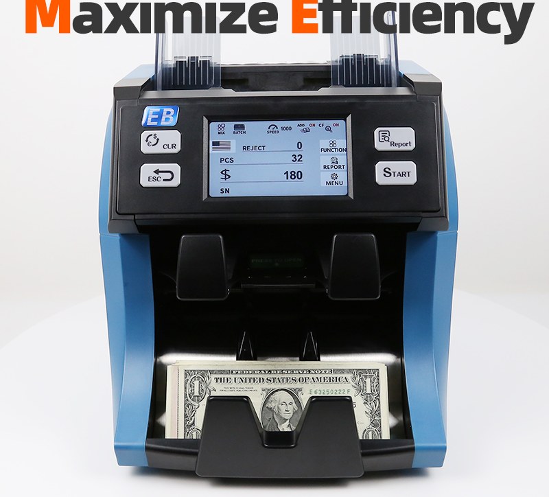 BS-2090 currency sorter with dual CIS detection and fitness sorting by Easy-Banker