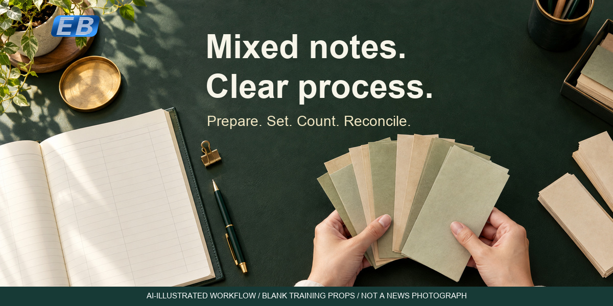 How to Count Mixed Denomination Banknotes: A Step-by-Step Guide for Cash Offices